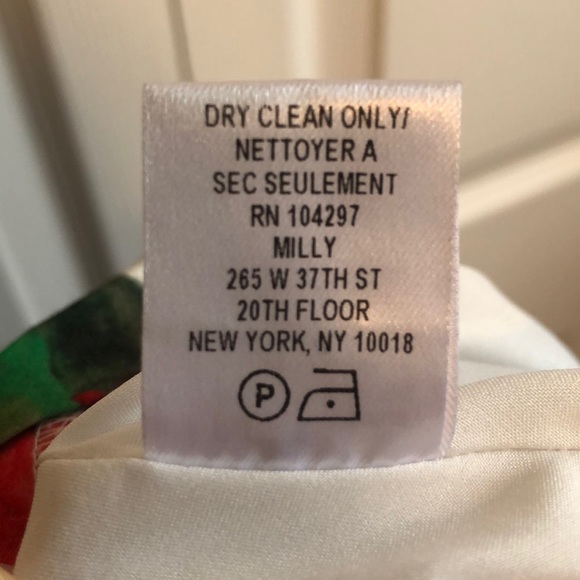 Milly Red Floral Pleated Skirt - Picture 6 of 6